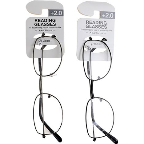 メタル老眼鏡＋２．００の商品画像