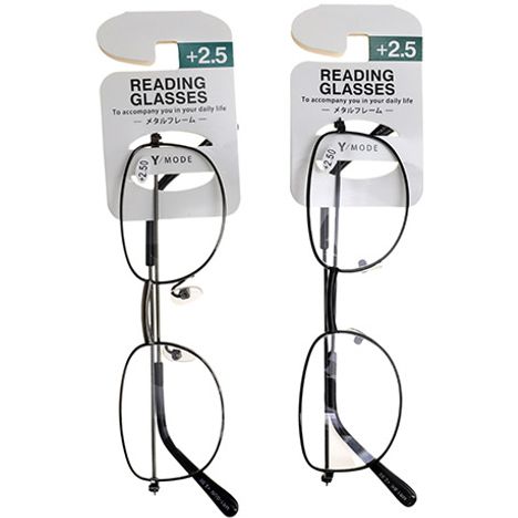 メタル老眼鏡＋２．５０の商品画像