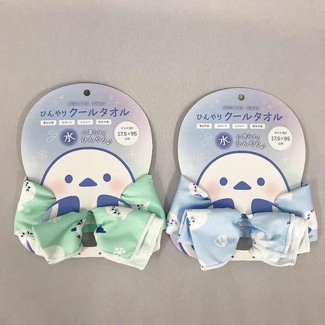 ひんやりタオル　シマエナガアザラシの画像