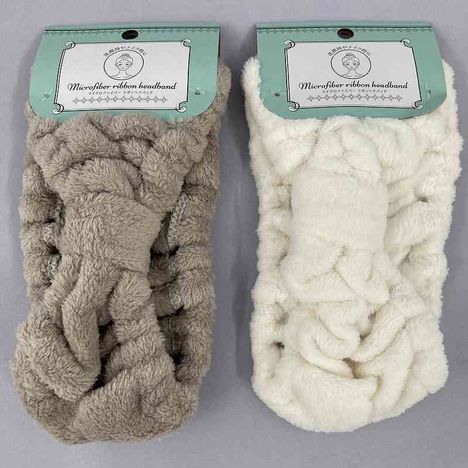マイクロファイバーリボンヘアバンドの画像