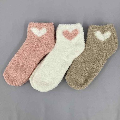 婦人モールソックス　ハート柄の2番目の写真