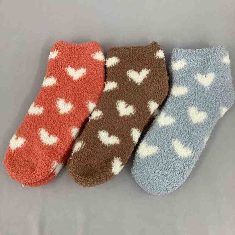 婦人モールソックス　ハート総柄の2番目の写真