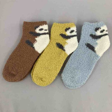 婦人モールソックス　抱っこパンダ柄の2番目の写真