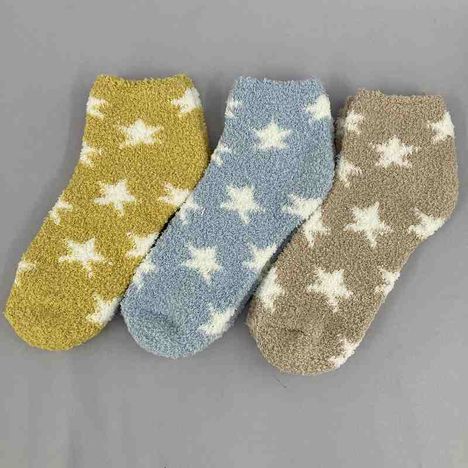 婦人モールソックス　星総柄の2番目の写真