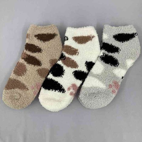 婦人モールソックス　猫足の2番目の写真