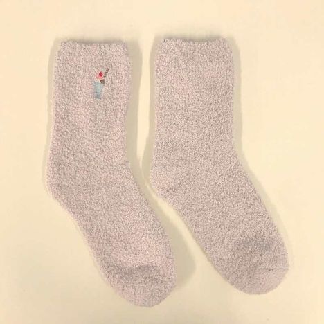 モール　刺繍付クルー丈　パフェ柄の3番目の写真