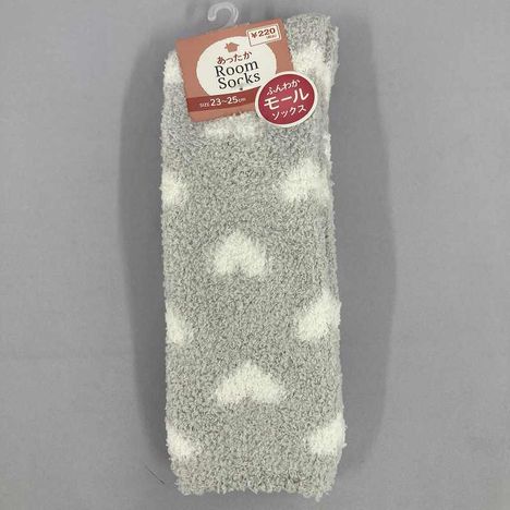 モール　ミドル丈　ハート総柄ＧＹの画像