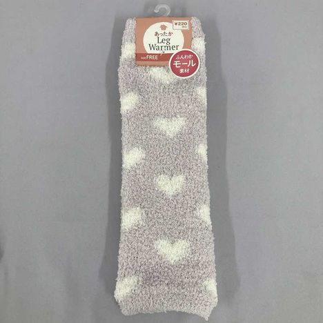 モールレッグウォーマーハート柄ＰＲの画像