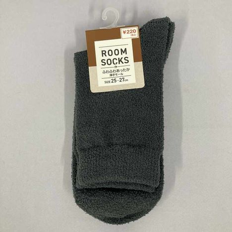 紳士薄手モール靴下　無地の画像