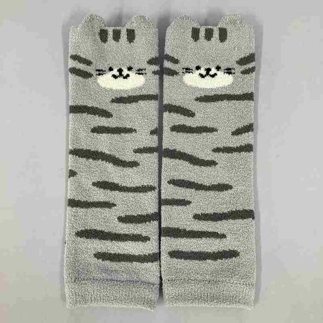 薄手モールレッグウォーマー猫柄Ｂの2番目の写真