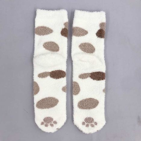婦人シャギーモールソックス猫柄ＩＶの3番目の写真