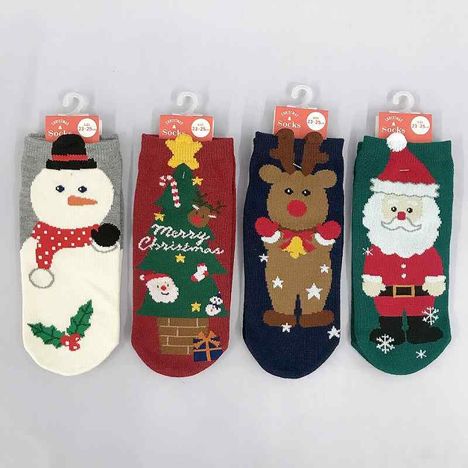 婦人ショート丈靴下　クリスマスなりきりの商品画像