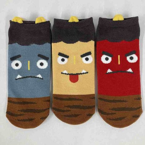 婦人靴下　ショート丈　鬼ツノピコの2番目の写真