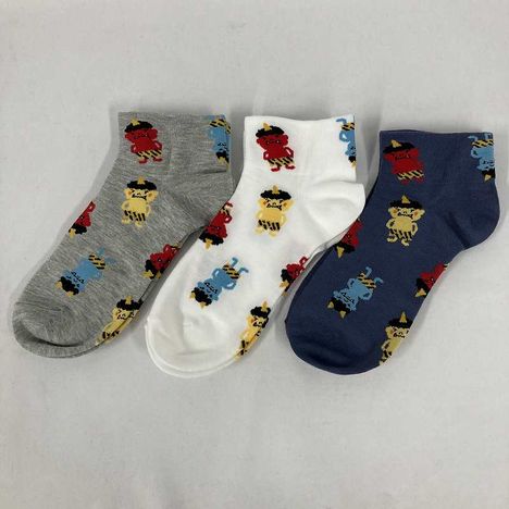 婦人靴下　アンクル丈　鬼総柄の2番目の写真