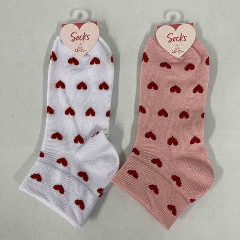 婦人靴下　アンクル丈　プチハートの商品画像