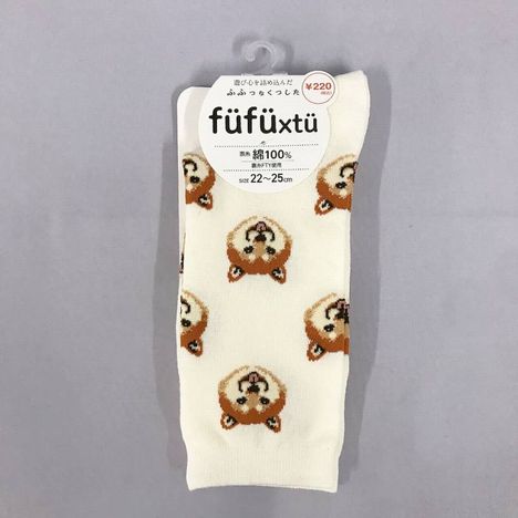 デザインソックス婦人　柴犬柄の商品画像