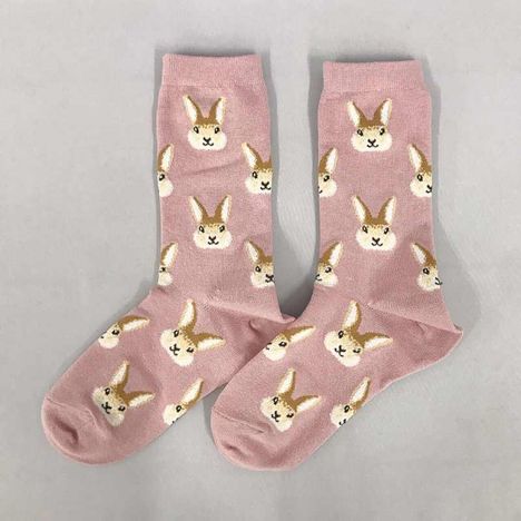 デザインソックス婦人　ウサギ柄の2番目の写真