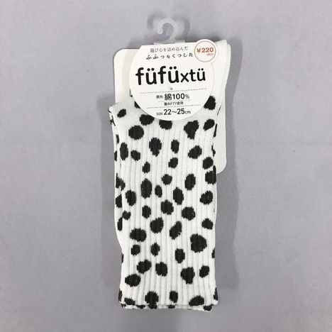 デザインソックス婦人ダルメシアン柄の商品画像