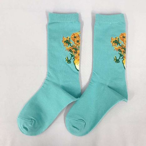 デザインソックス婦人　ひまわり柄の2番目の写真