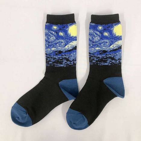 デザインソックス婦人　星月夜柄の2番目の写真