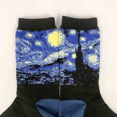 デザインソックス婦人　星月夜柄の4番目の写真