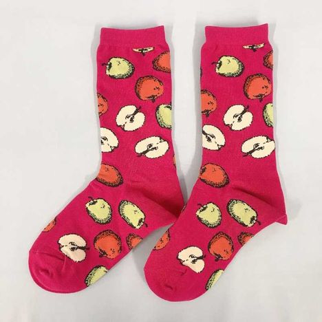 デザインソックス婦人　りんご柄ＰＫの2番目の写真