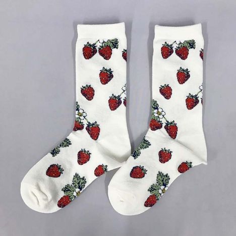 デザインソックス婦人　いちご柄ＷＨの2番目の写真