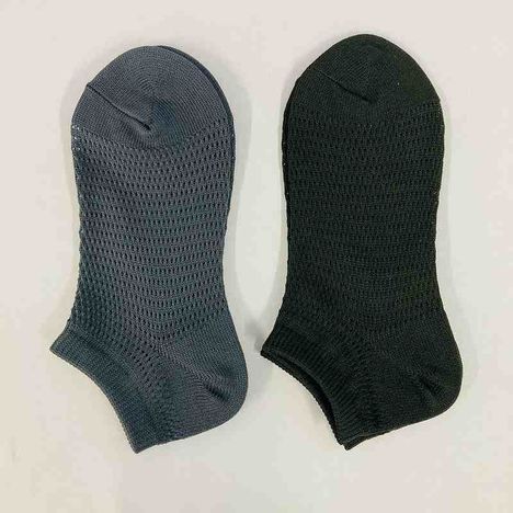 婦人　粗メッシュ靴下ショート丈　無地の2番目の写真