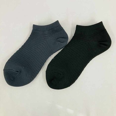 婦人　粗メッシュ靴下ショート丈　無地の3番目の写真