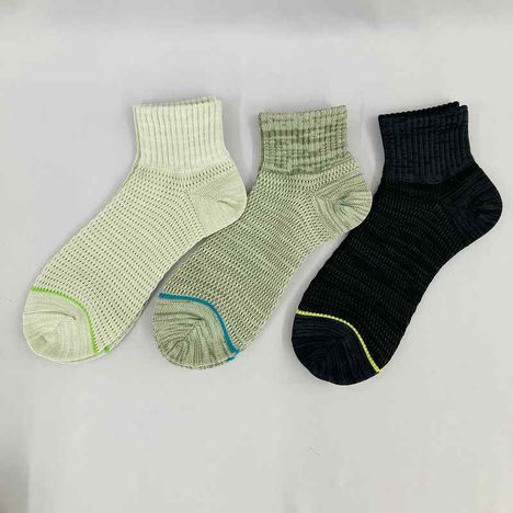 紳士　粗メッシュ靴下アンクル丈　引揃の3番目の写真