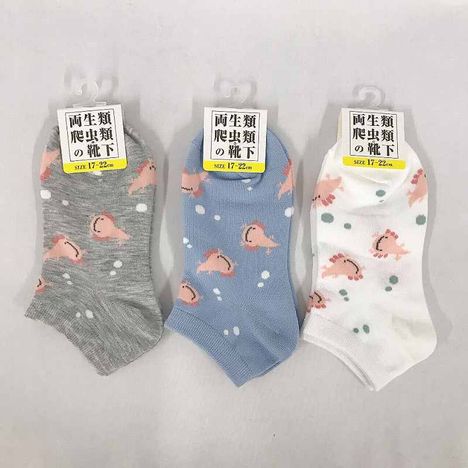 子供靴下１７ショート丈　ウーパー総柄の画像