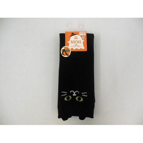子供ハイソックス１７　耳付きねこ柄の商品画像
