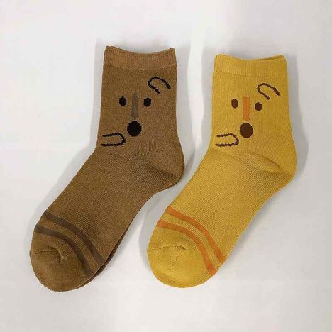 婦人パイル靴下　クルー丈　なりきりはにわの2番目の写真
