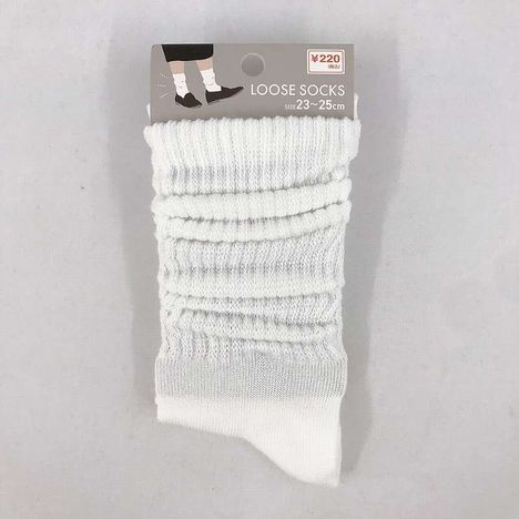 婦人リッチェルルーズソックス　白の商品画像