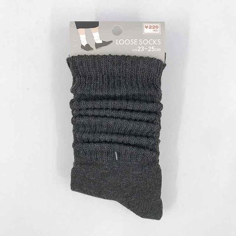 婦人リッチェルルーズソックス　灰の商品画像