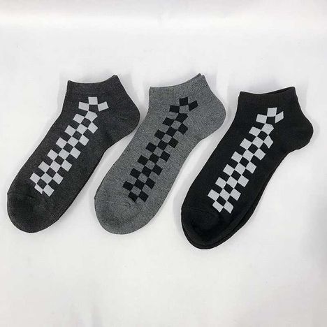 紳士靴下　ショート丈　フラッグチェックの2番目の写真