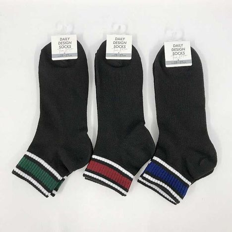 紳士靴下　アンクル丈　トップ３本ラインの商品画像