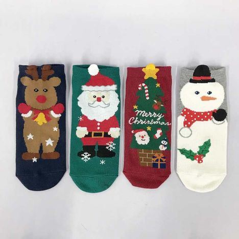 婦人ショート丈靴下　クリスマスなりきりの2番目の写真