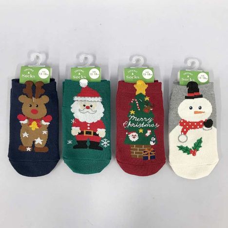 子供ショート丈靴下１３クリスマスなりきりの商品画像