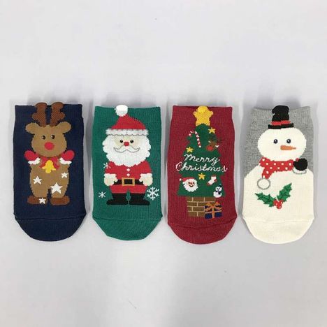 子供ショート丈靴下１３クリスマスなりきりの2番目の写真