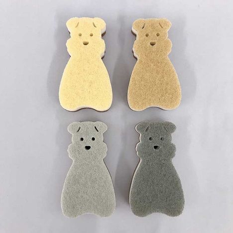 キッチンスポンジ　シュナウザー４Ｐの2番目の写真