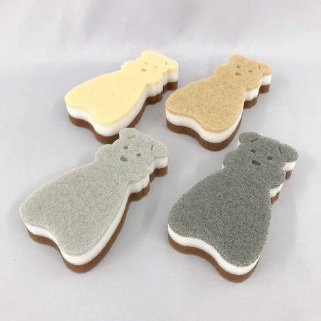 キッチンスポンジ　シュナウザー４Ｐの3番目の写真
