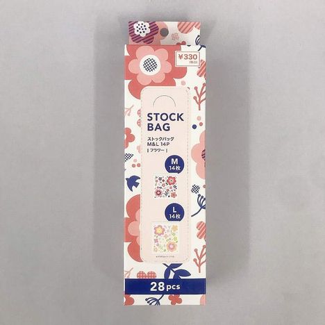 ストックバッグＭ＆Ｌ１４Ｐフラワーの画像