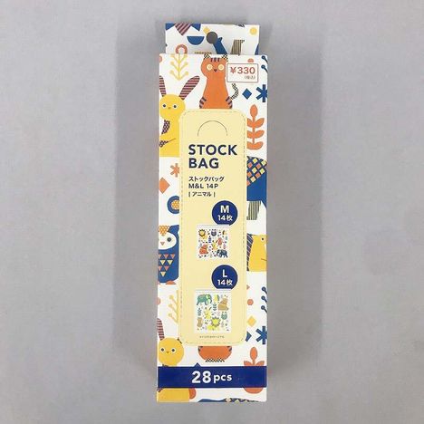 ストックバッグＭ＆Ｌ１４Ｐアニマルの商品画像