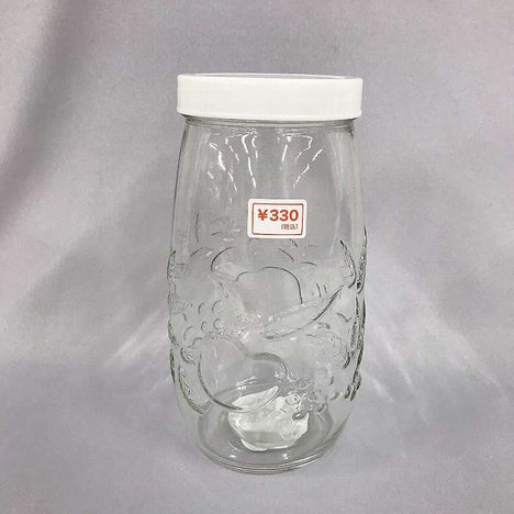 エンボスガラス瓶　Ｌの商品画像