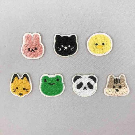 刺繍ワッペンシール７ＰアニマルＢの2番目の写真