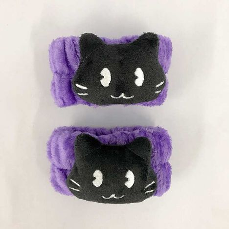 ふわふわリストバンド　黒ネコの2番目の写真