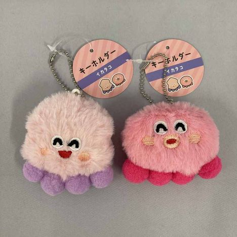 もこもこキーホルダー　イカタコの画像