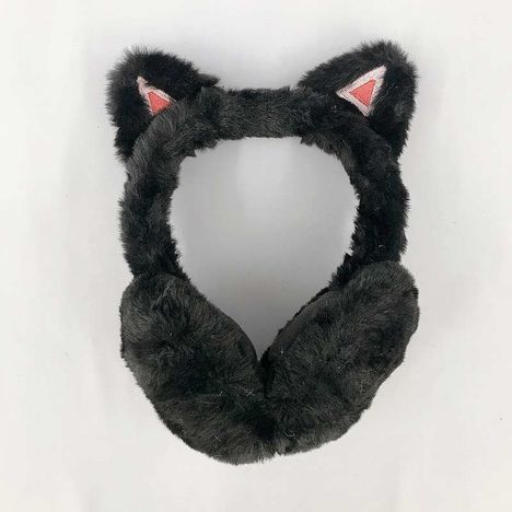 折りたたみイヤーマフ　猫耳ＢＫの3番目の写真
