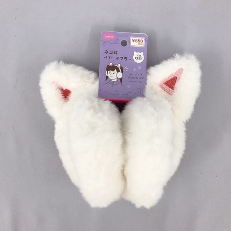 折りたたみイヤーマフ　猫耳ＷＨの画像